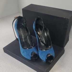 Marc Jacobs Blue Peep Toe Heels